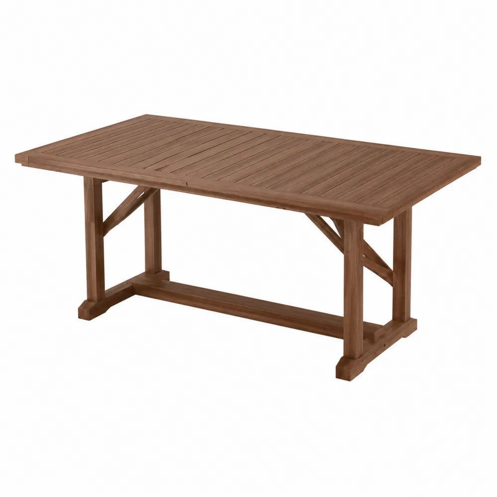 Table rectangulaire en teck 200x100x76 cm