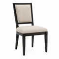 Chaise en bois avec tissu polyester beige